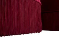 Puff Con Contenitore Lines New Coppia Bordeaux Cm Ø 71X41-55X33