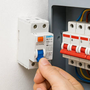 Interruttore differenziale bipolare puro tipo ac 30ma chint serie nl1-63 *** ampere 63 ampere, confezione 1