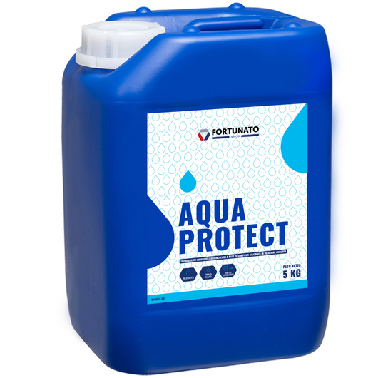 Impregnante idrorepellente antiumidità antimuffa superfici porose aqua protect *** formato 5 kg, confezione 1