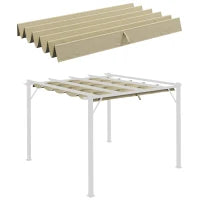 Telo per Tetto per Pergola, tTenda Retrattile, 3 x 3 m, Beige