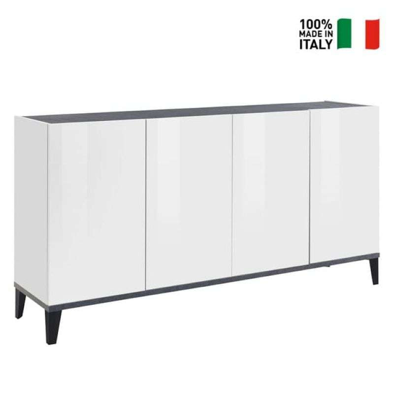 Credenza 4 ante a battente 160x40cm ingresso cucina sala da pranzo Audrey