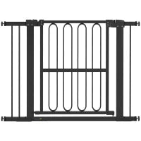 Cancelletto per Animali Domestici, 76-104 cm, Nero