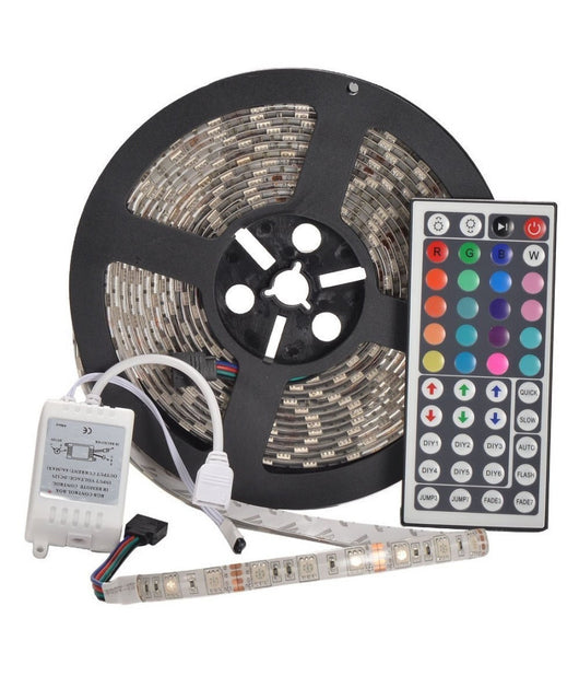 5m Impermeabile 300 X 5050 Smd 12v Dc Flessibile Striscia Luminosa A Led Rgb         