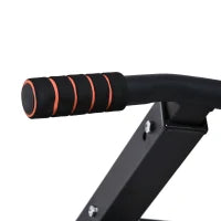 Barra per Trazioni a Muro in Acciaio con Imbottiture Antiscivolo, Carico Massimo 120kg, Nero