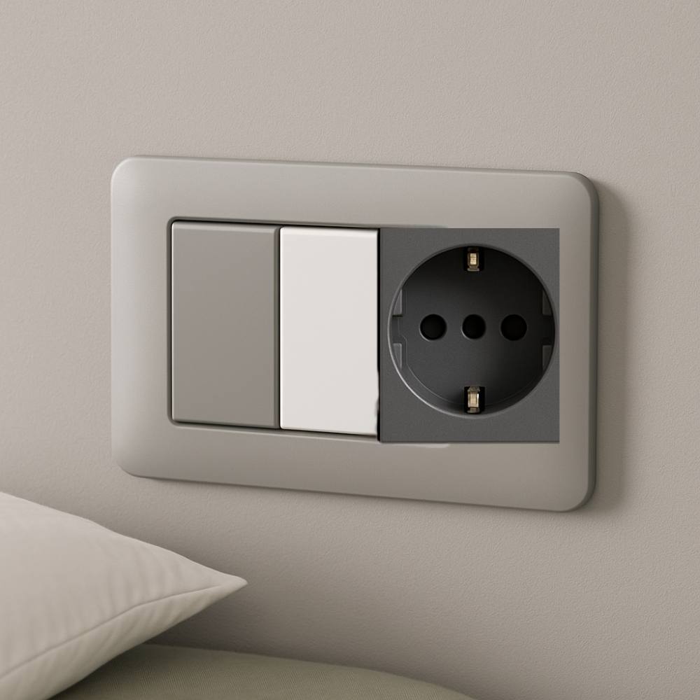 Falso polo bticino 1 modulo per impianti elettrici *** colore bianco, confezione 1