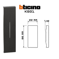 Cover illuminabile bticino 1 modulo varie finiture di colore *** colore nero, confezione 1