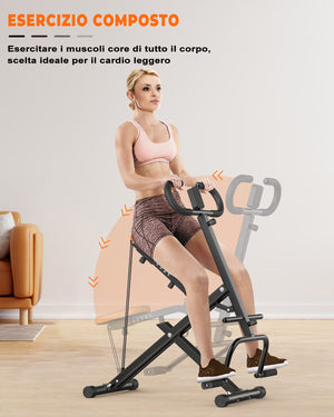 Panche per pesi - RATTANTREE - Upright Row-N-Ride -Vogatore verticale multifunzionale per allenamento completo del corpo, glutei e gambe