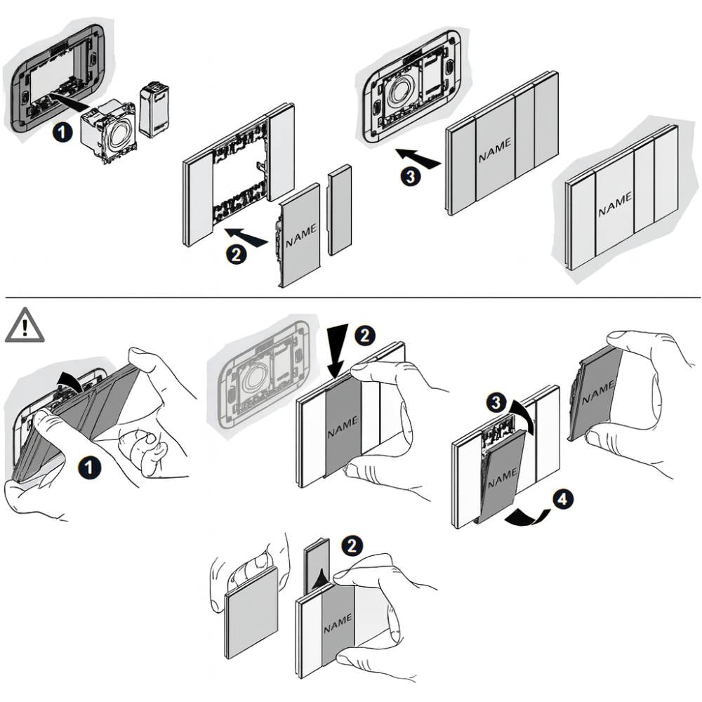 Bticino living now k4040 pulsante targa retroilluminato led 3a 250v