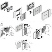 Bticino living now k4040 pulsante targa retroilluminato led 3a 250v