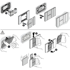 Bticino living now k4040 pulsante targa retroilluminato led 3a 250v