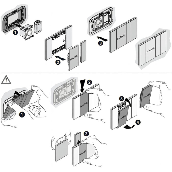 Bticino living now k4040 pulsante targa retroilluminato led 3a 250v