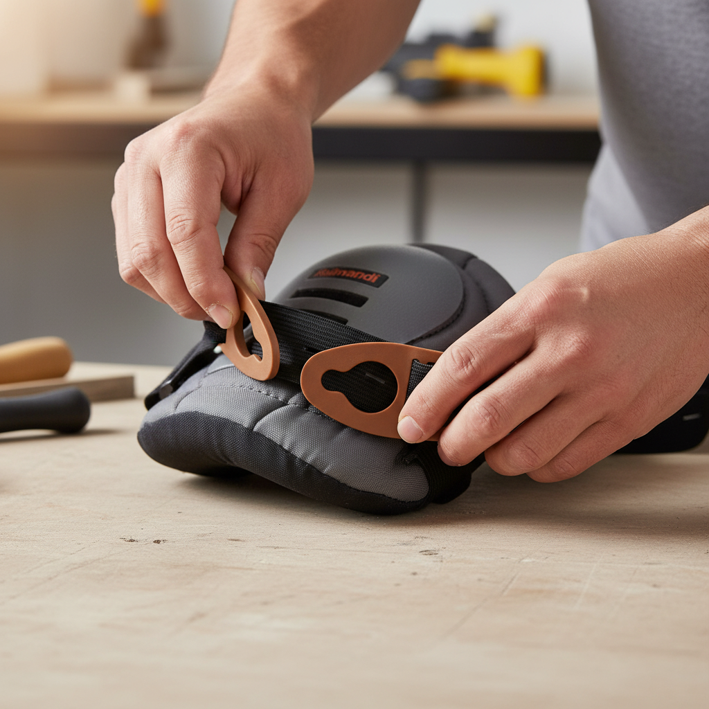 Elastico di ricambio con aggancio in gomma a soffietto per ginocchiere
