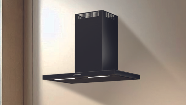 CAPPA LEA PARETE cm 60 - Drydrop â€“ Nera - 800 m3/h