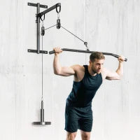 Pulley Machine Home Gym e Puleggia LAT Machine, Attacco per Dischi Pesi Universali e Accessori
