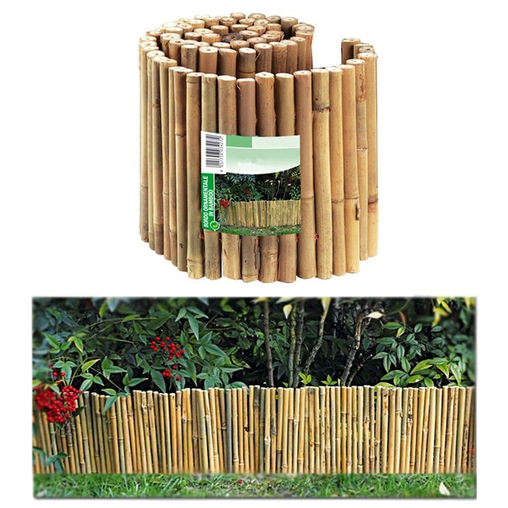 Multipack 3 pz bordo ornamentale giardino basso bamboo