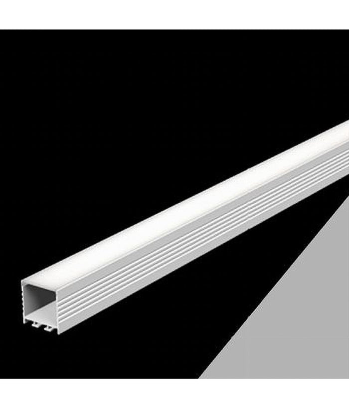 5pz Profilo In Alluminio 2 Mt Lineare Sospeso Sezionabile Per Striscia Led Al-28         