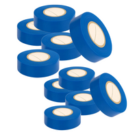 Kit nastro isolante in pvc autoestinguente multicolore per impianti sicuri *** colore blu, dimensioni 19 mm x 25 mt x...
