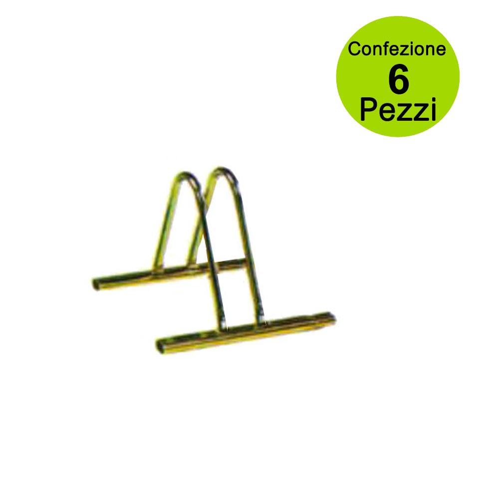 Multipack da 6 pz portabici singolo zincato giallo