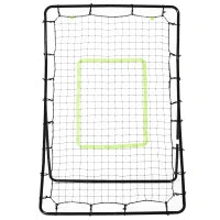 Rete Elastica Rimbalzo da Baseball, Rete per Lanci Battute di Baseball Rimbalzatore Portatile, Rete da Calcio, per Softball, 90x80x140cm, Nero