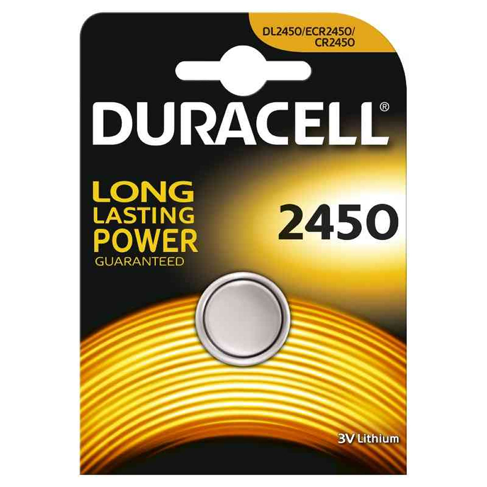 Duracell cr 2450 batteria 3 volt long lasting power dl2450 ecr2450 cr2450