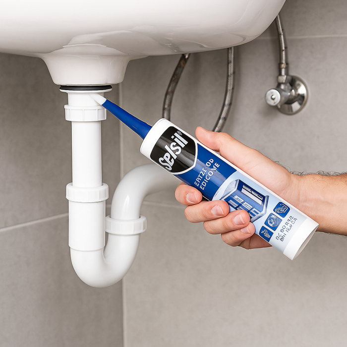 Silicone neutro trasparente costruzioni lamiera 310ml selsil sigillante resistente