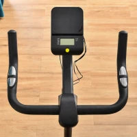 Cyclette da Casa Magnetica Professionale da Camera, Bicicletta Indoor in Acciaio e ABS con Sellino Regolabile, 102x50x120cm, Nero