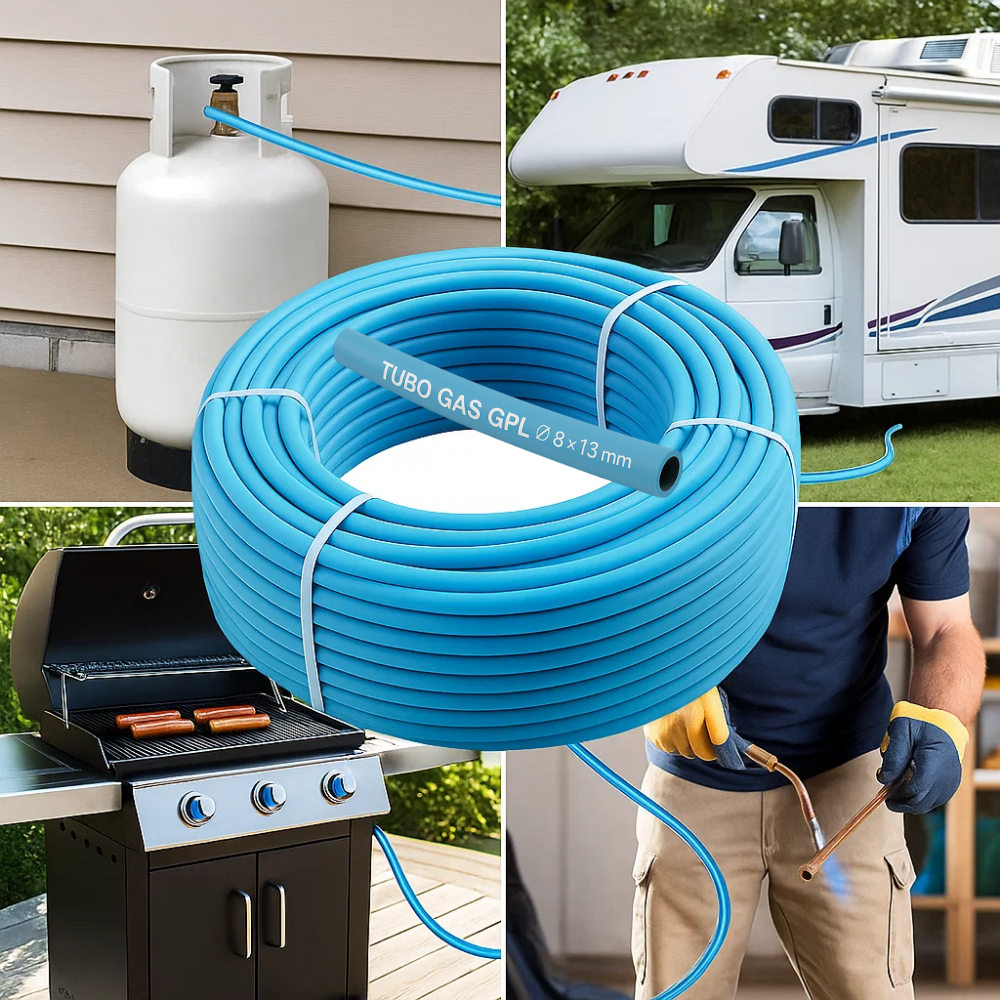 Tubo in gomma ferrari 120528 per gas gpl bobina da 50 metri