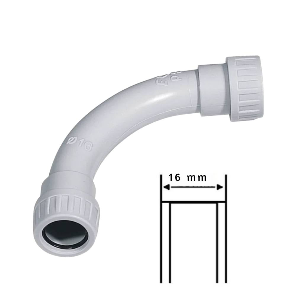 Curva 90° faeg tubo rigido ip65 per impianti elettrici vari diametri disponibili *** diametro 16 millimetri, confezi...