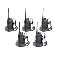 BAOFENG BF-888S UHF WALKIE TALKIES 400-470MHz RICETRASMITTENTE 5 PEZZI