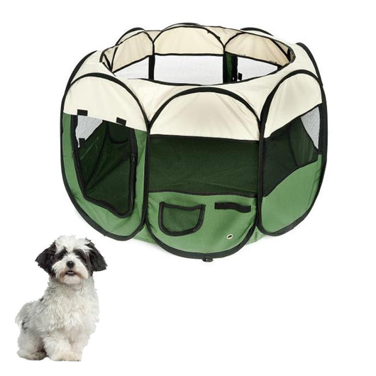 Recinto per cuccioli in nylon pieghevole 8 lati misura h 58 x l 35 cm fuss-dog