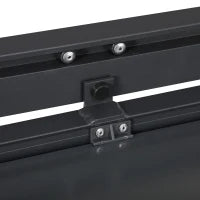 Set da Giardino con Tavolo Estensibile per 8/12 persone, 12 Sedie Impilabili, in Alluminio e Tessilene, Grigio