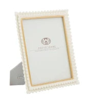 Cornice Petal White Glam Cm 25.4X2.3X30.5  (Misura Interna Cm 15X20)