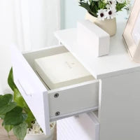 kleankin Mobile Bagno in Legno con Cassetto e Armadietto 1 Anta con Mensole, 35x30x77.5cm