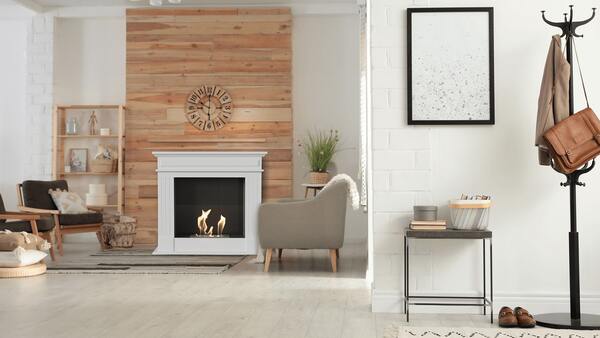 Biocamino Novembre Small - Bianco , Vetro frontale