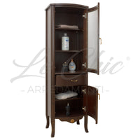 Colonna London classica color noce in legno massiccio