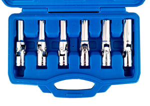 6 CHIAVI A SNODO SMONTA CANDELETTE AUTO SNODATE SMONTAGGIO CANDELE DA 8 A 16