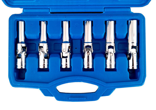 6 CHIAVI A SNODO SMONTA CANDELETTE AUTO SNODATE SMONTAGGIO CANDELE DA 8 A 16