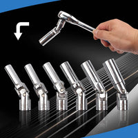6 CHIAVI A SNODO SMONTA CANDELETTE AUTO SNODATE SMONTAGGIO CANDELE DA 8 A 16