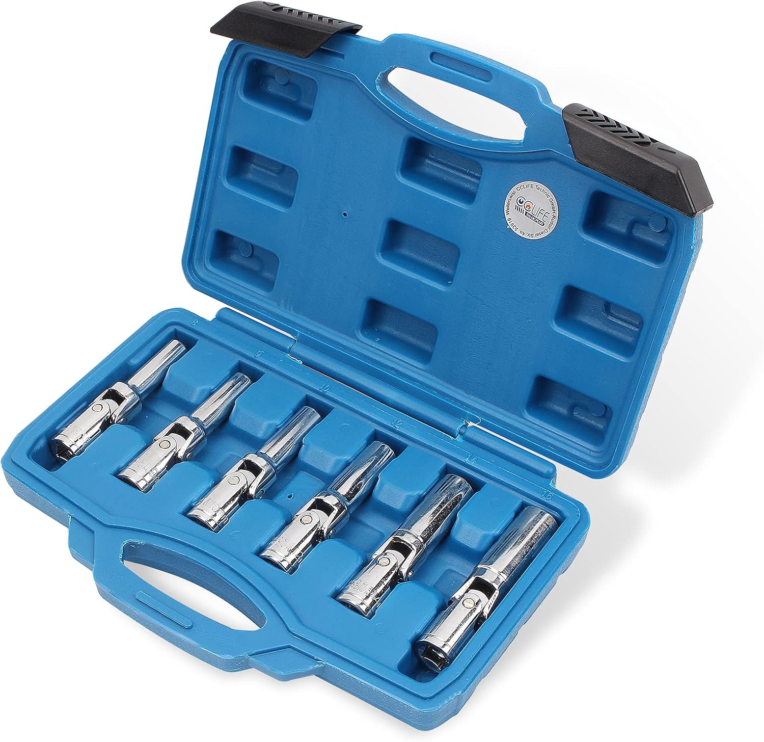 6 CHIAVI A SNODO SMONTA CANDELETTE AUTO SNODATE SMONTAGGIO CANDELE DA 8 A 16