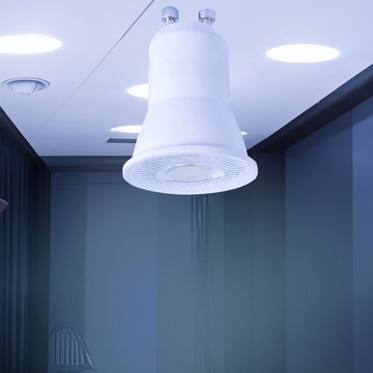 6 Lampada Mini GU10 PAR11 Led 220V 3W 300LM Freddo 6000K D35X40mm