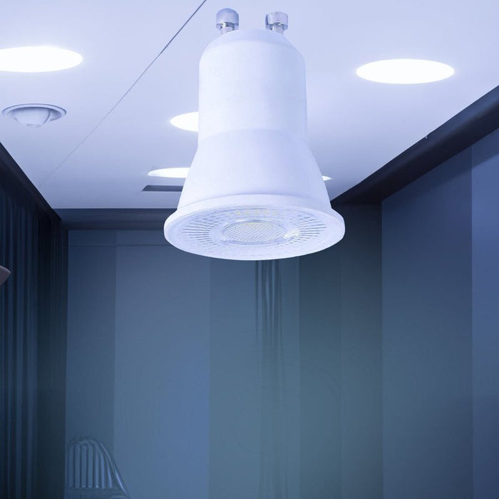 6 Lampada Mini GU10 PAR11 Led 220V 3W 300LM Freddo 6000K D35X40mm