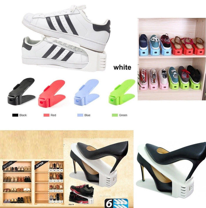 6 ORGANIZER SCOMPARTI SCARPIERA SALVASPAZIO PORTA SCARPE SEI PAIA SHOE SLOTZ