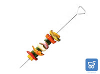 6 Pezzi Spiedini per Barbecue 29 cm Acciaio INOX per Girare il Cibo su Graticole 