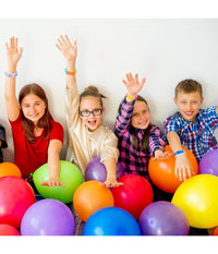 6 Braccialetti Antistress Arcobaleno Bolle Aria In Silicone Gioco Bambini Adulti         