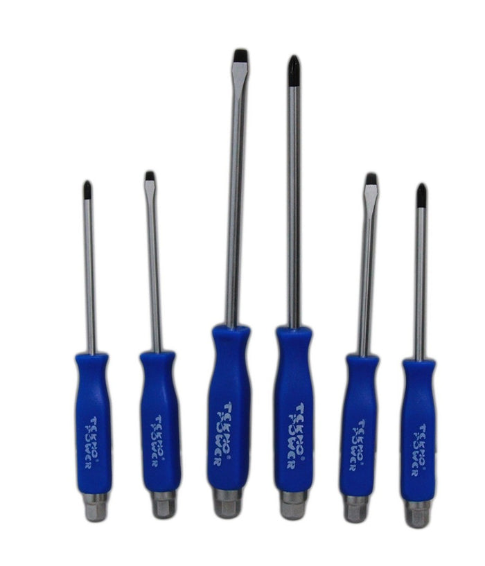 6 Cacciaviti Cacciavite Battente Giraviti Taglio Croce Cromo Vanadio Manico         