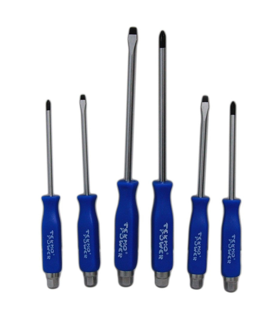 6 Cacciaviti Cacciavite Battente Giraviti Taglio Croce Cromo Vanadio Manico         