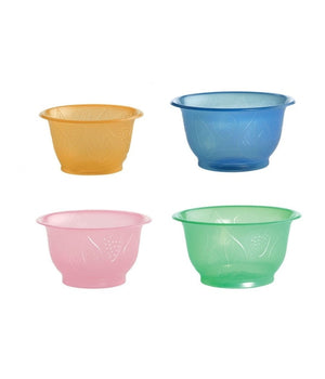 6 Coppe Coppette Da Gelato 130cc Frutta Macedonia In Plastica Rigida         