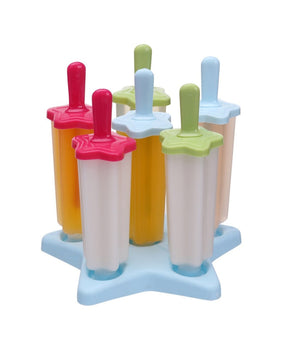 6 Formine Stampo Per Ghiaccioli Ghiacciolo Fatti In Casa Forme Stampi Ice Estate         