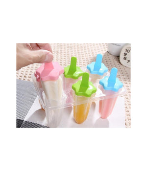 6 Formine Stampo Per Ghiaccioli Ghiacciolo Fatti In Casa Forme Stampi Ice Estate         