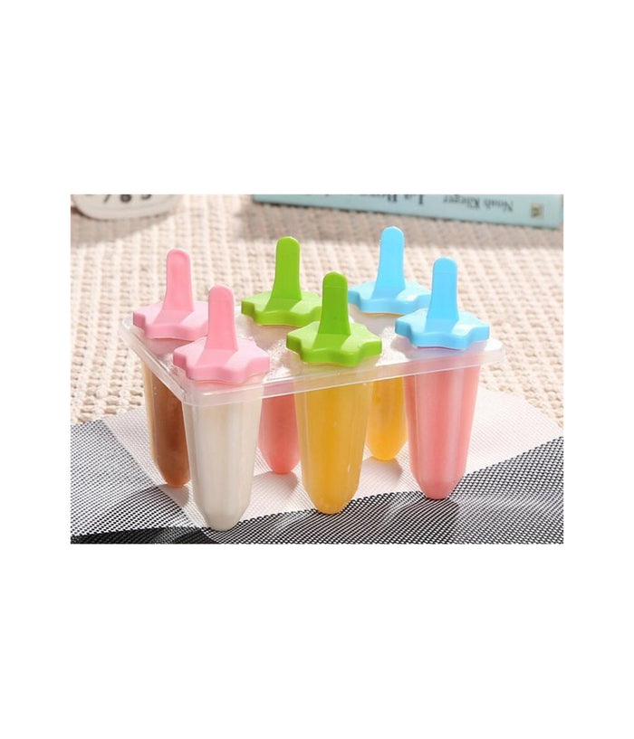 6 Formine Stampo Per Ghiaccioli Ghiacciolo Fatti In Casa Forme Stampi Ice Estate         